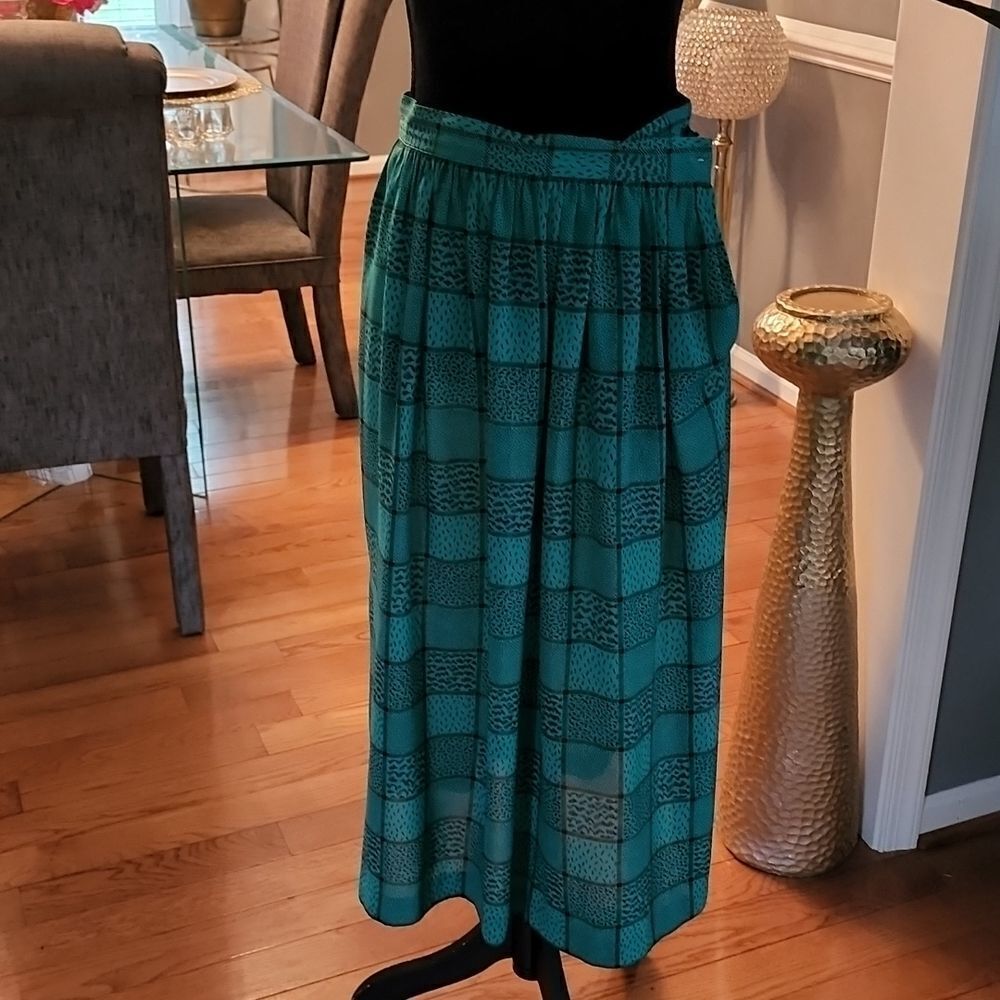 Vintage Josephine green skirt sz 10
